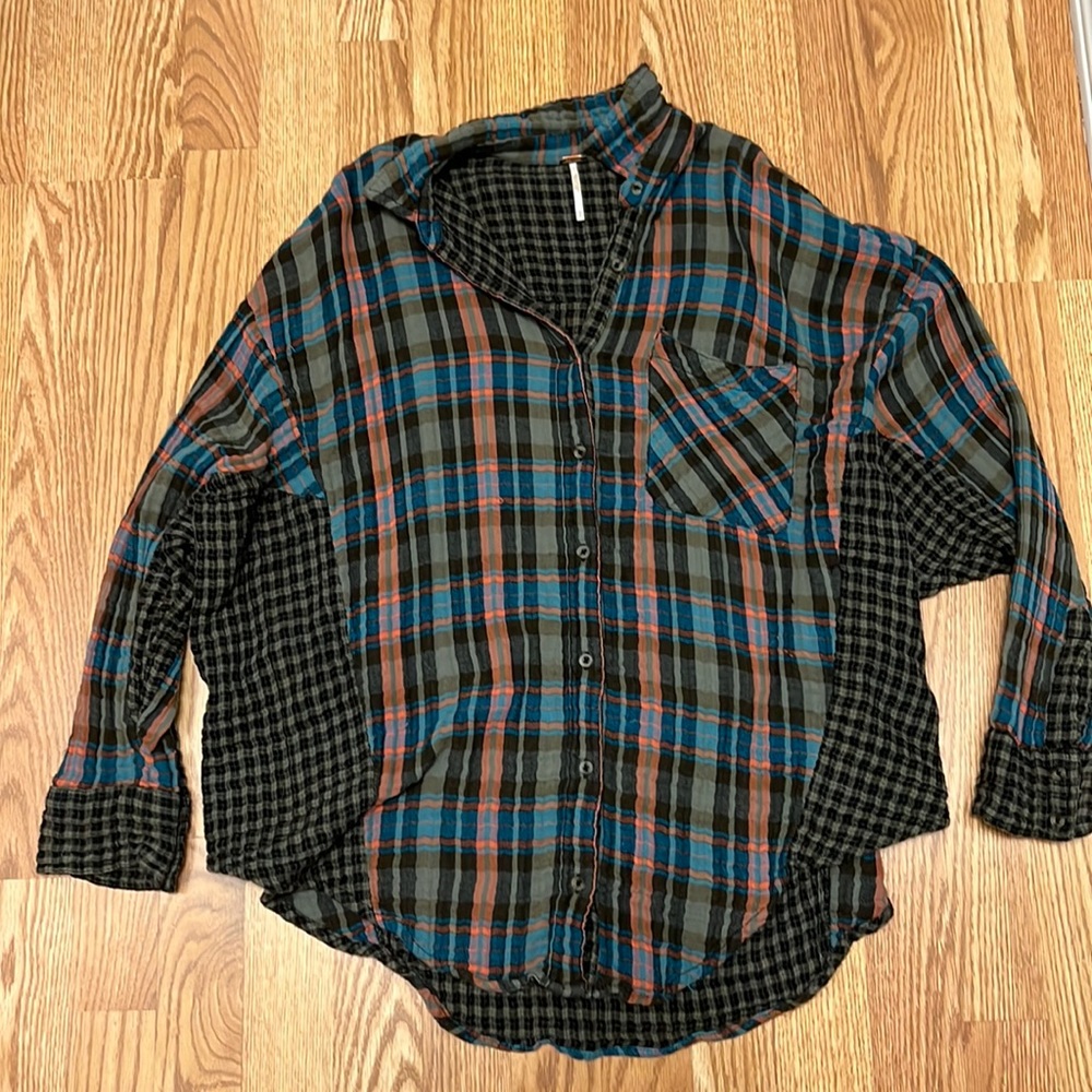Free people plaid shirt